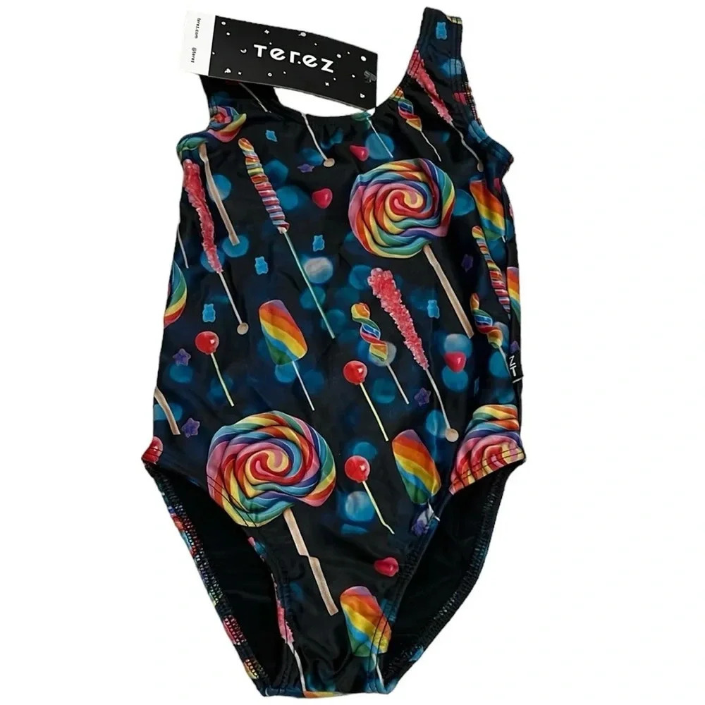 NWT Terez Kids Lollipop Swimsuit 2T